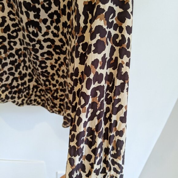 Steven Alan leopard print silk blouse, size S - Picture 6 of 9